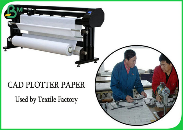 Haut vêtement de blancheur papier à dessin le petit pain 40 GM/M - 80gsm pour l'usine de textile