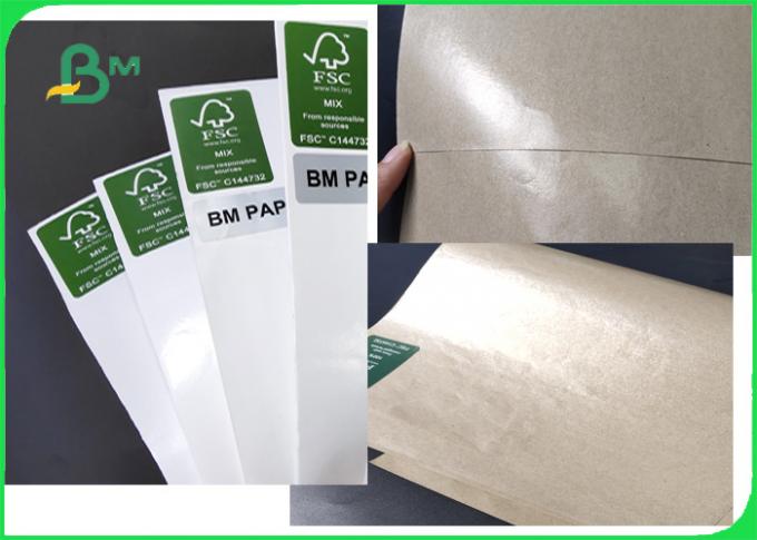 FDA a certifié le blanc 40gsm et le papier de Brown emballage avec du PE a enduit imperméable