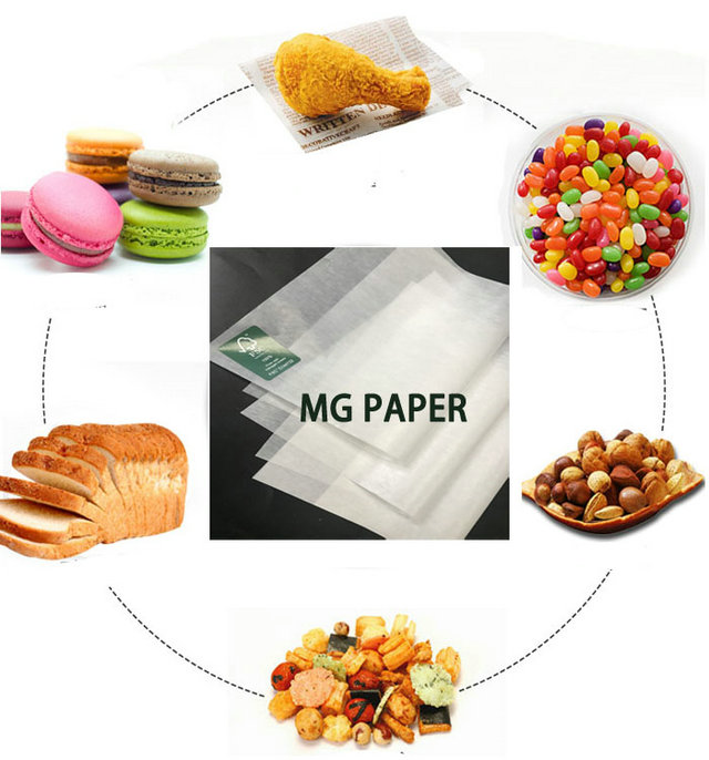 45/petit pain blanc étanche à l'humidité de papier de MG emballage de 50 grammes pour l'emballage de nourriture