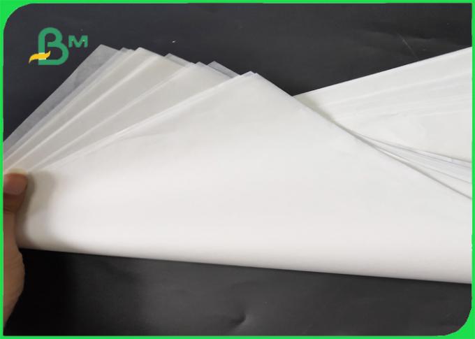 FDA et papier d'emballage blanc lisse accrédité par FSC pour la farine empaquetant 70 * 100CM