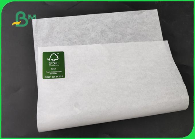 FDA et papier d'emballage blanc lisse accrédité par FSC pour la farine empaquetant 70 * 100CM