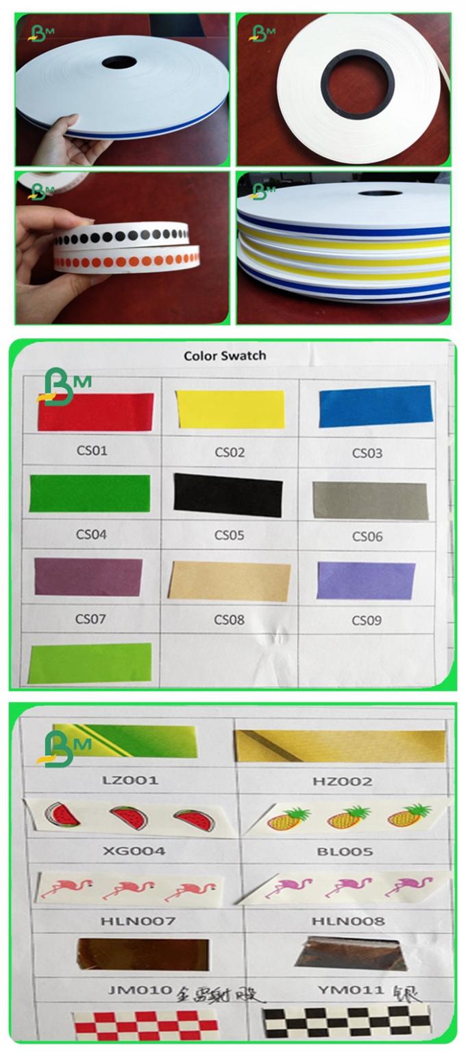 Papier de paille coloré de la largeur 15mm avec 60g imprimé par 0.8mm FDA et UE approuvée