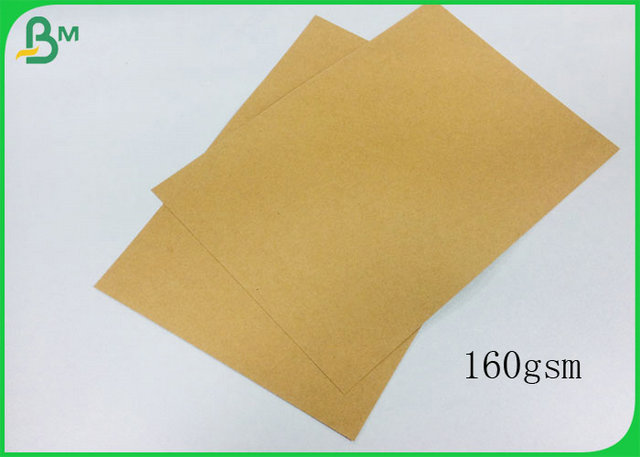 160GSM panneau de Papier d'emballage de couleur de la bonne qualité FSC Brown pour faire la boîte de rangement