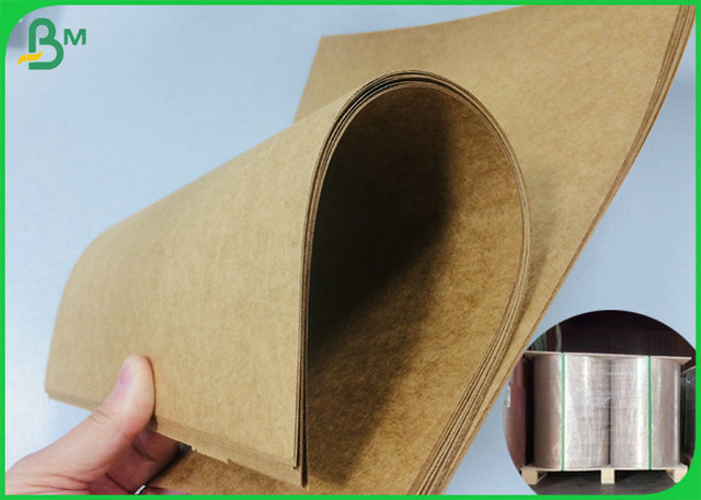 135g 170g 250g a réutilisé la bobine de papier d'emballage de couleur de Brown pour la boîte de carton de cadeau