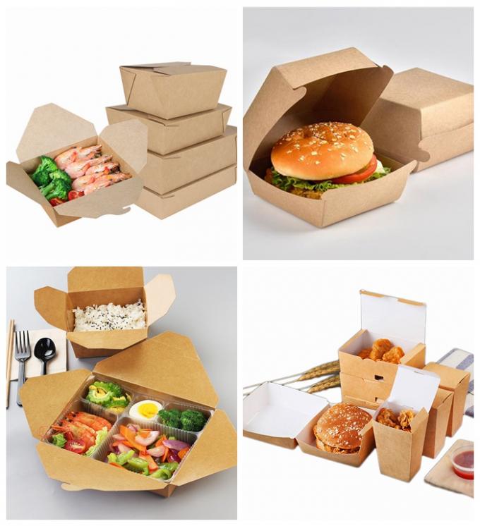 Le PE de catégorie comestible a enduit le papier d'emballage pour les aliments de préparation rapide 300g 325g de Pakaging
