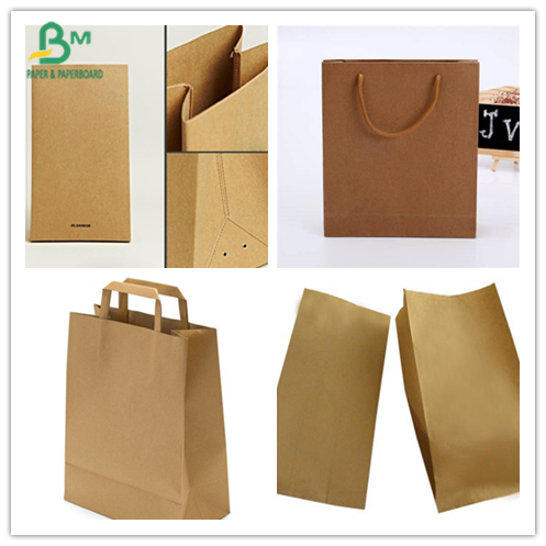 Jaune/blanc/papier d'emballage catégorie comestible de Brown pour des boîtes et des sacs à nourriture
