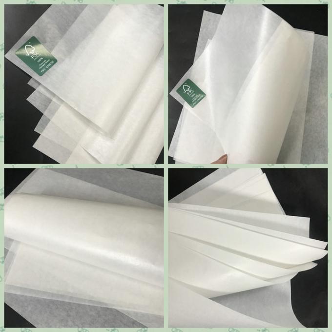 Papier latéral simple 30G de magnésium de lustre à la bobine blanche 90cm emballage de papier blanchi de 60G
