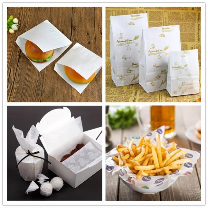 Le côté de la catégorie comestible une a enduit le papier d'emballage blanc pour le papier d'emballage de nourriture