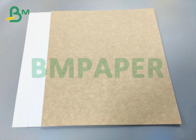panneau de papier de boîte à nourriture Papier d'emballage de dos enduit blanc brillant de 265gsm 350gsm 70 x 100cm
