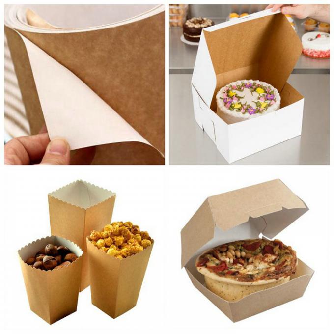 papier enduit blanc imprimable de dos de 350gsm Papier d'emballage pour la caisse d'emballage à extrémité élevé de nourriture