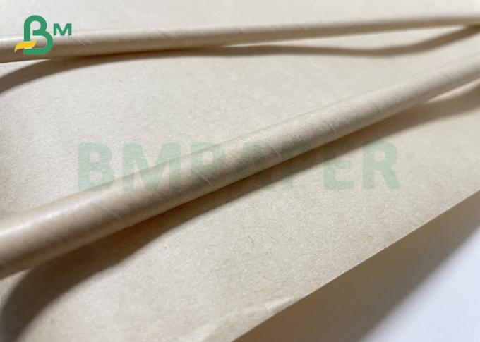 La résistance humide Brown Straw Paper With Pure Wood réduisent en pulpe en petit pain