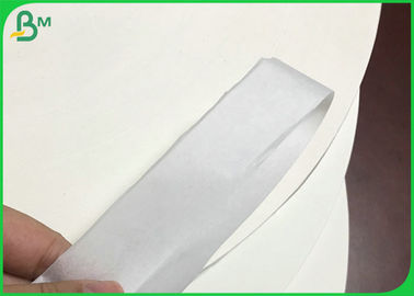 Largeur 28gsm Papier d'emballage blanc Rolls de la catégorie comestible 32mm 44mm pour Straw Wrapping Paper