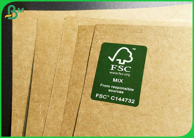 carton naturel de Brown Papier d'emballage de pulpe vierge de la coutume 300gsm pour la nourriture de emballage