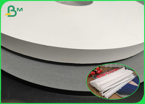 papier blanc 32mm écologique Rolls de 29mm 28g emballage pour Straw Packaging résistant humide