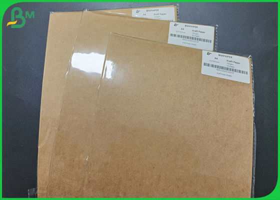 Carton de carte pur de la pulpe 250gsm 300gsm Brown Papier d'emballage de taille d'A4 A5 Sheeet