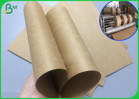 couleur pure de Brown de petit pain de papier de 300gsm 350gsm emballage avec la largeur X 200m de 600mm