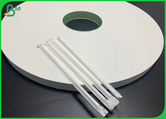 Papier blanc de la douceur 53mm 28gsm emballage pour Straw Wrapping de plastique