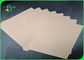 Papier d'emballage non-enduit recyclable, 60 GSM - petit pain de papier de métier de 200 GSM Brown