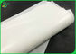 Papier latéral simple 30G de magnésium de lustre à la bobine 90cm de papier d'emballage blanchi du blanc 60G