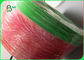papier d'emballage rouge 60gsm/vert solide de catégorie comestible pour le milkshake 15MM biodégradable