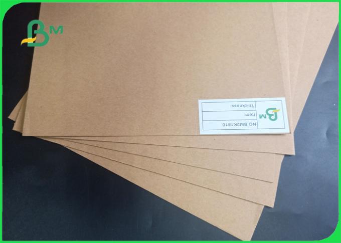 Papier de panneau brun naturel approuvé standard de revêtement de métier de la taille 70*100cm FSC pour des sacs