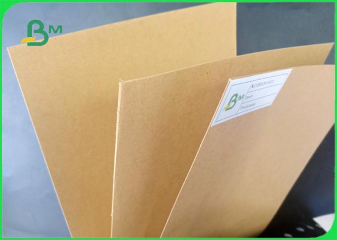 Papier de panneau brun naturel approuvé standard de revêtement de métier de la taille 70*100cm FSC pour des sacs