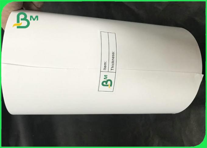 Petit pain thermique d'autocollant de papier pour étiquettes de PVC de blanc sensible à la chaleur de 50gsm 75gsm