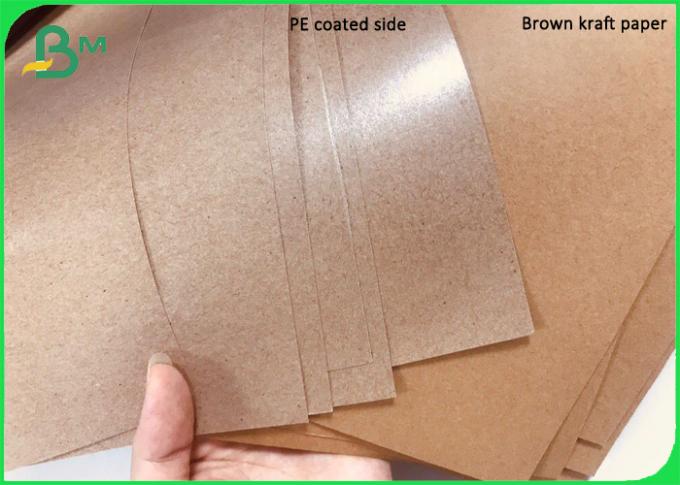 Le PE papier d'emballage enduit 300gsm de polyéthylène imperméabilisent le papier de Brown de revêtement de palette