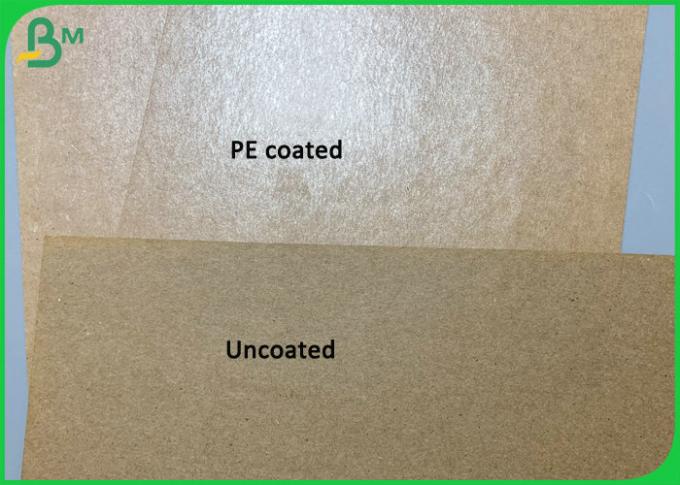 Le PE a enduit le papier de 300g Brown emballage pour faire la boîte imperméable jetable à nourriture
