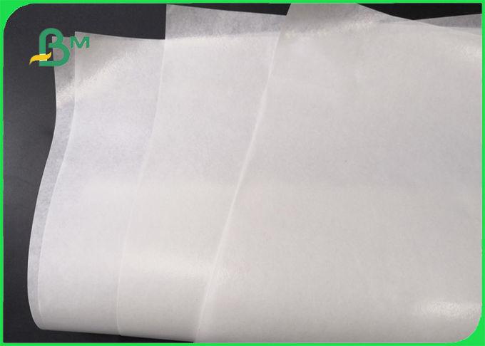 Papier 35GSM étanche blanc résistant d'huile qui respecte l'environnement pour l'emballage d'aliments de préparation rapide