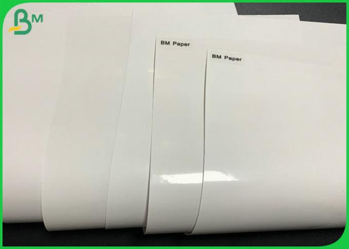 la fonte de 1000 x de 1000mm 75g 80g a enduit le papier brillant de papier pour l'étiquette adhésive