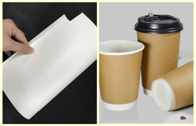 Le PE blanchi imperméable de la couleur 190gsm+18PE a enduit le papier de tasse pour produire la fan de tasse