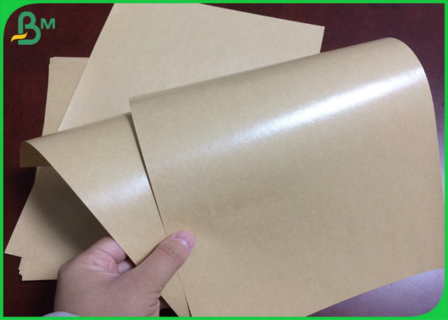 Papier couché par PE imperméable de 100% 50gr 60gr 70gr Brown emballage pour l'emballage alimentaire