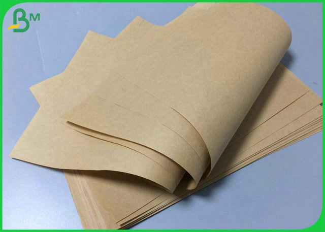 papier de catégorie alimentaire de 1000mm 1100mm 60GSM 70GSM Brown emballage pour des sacs en papier