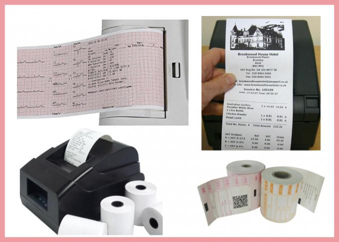 reçu Rolls de papier thermosensible de 55g 65g pour le caissier Light Resistence Waterproof