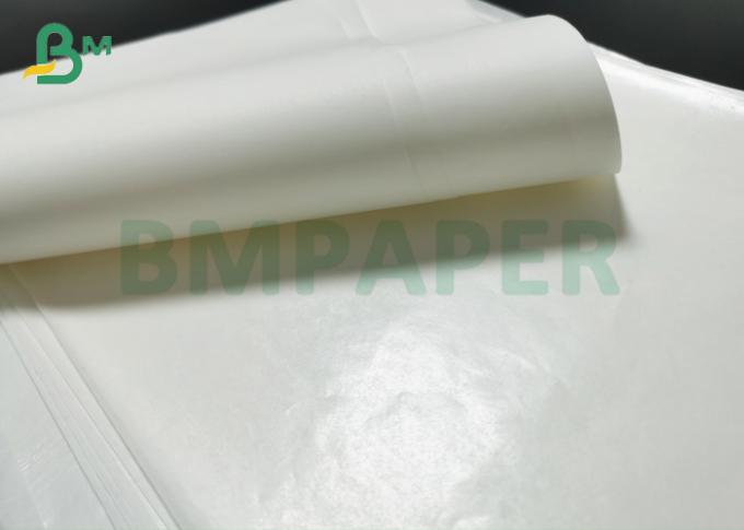 papier d'emballage blanc enduit brillant de catégorie comestible du PE 45g + 15g pour l'emballage d'hamburger