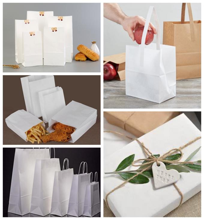 le blanc 70gsm moyen vigoureux a blanchi le papier d'emballage pour des sacs d'épicerie