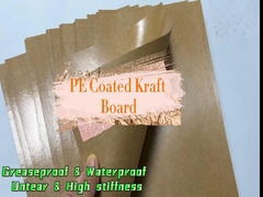 Papier alimentaire en PE enduit de papier kraft brun