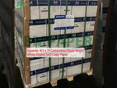 Papier sans carbone 8,5 x 11 de qualité supérieure, blanc brillant, papier numérique auto-copié
