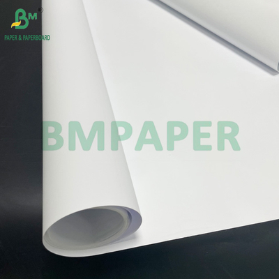Blanc vif 24 lb 28 lb couleur jet d'encre Matte revêtu de papier en rouleau 36 pouces x 150 pieds