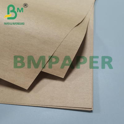 Couleur naturelle 60gm 100gm 120gm papier artisanal brun pour sacs à provisions en feuilles