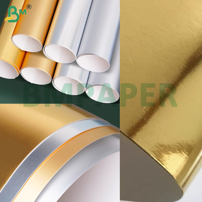 Finition métallique argentée et dorée brillante 250gm pour boîtes de carton pliantes