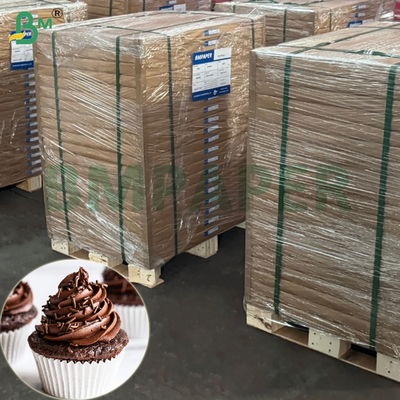Papier sulfurisé facile à glisser 38gsm 40gsm pour la fabrication de gâteaux en tasse antiadhésif