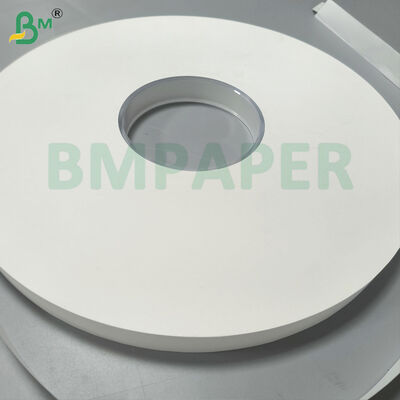 Rouleaux fendus de papier kraft blanc pour emballage de pailles 24 g/m² 35 mm rouleau