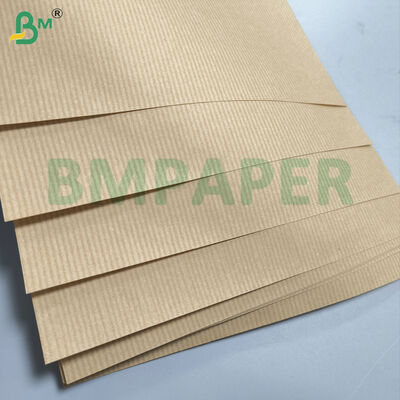 Papier kraft brun MG doublé recyclable pour emballage, papier cannelé