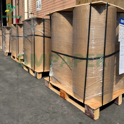 Grain alimentaire 40+9 Papier kraft brun poli-couché pour l'emballage de couverts 800 mm 900 mm