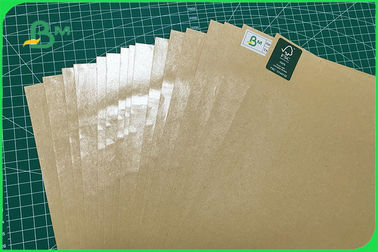 Imperméabilisez le papier simple 30 de Brown emballage de PE d'anti huile au GV d'OIN de 350gsm FDA FSC