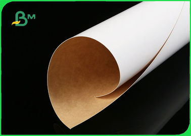 papier enduit blanc de dos de 200g 250g CKB Papier d'emballage pour la nourriture de boîte à pommes frites directe