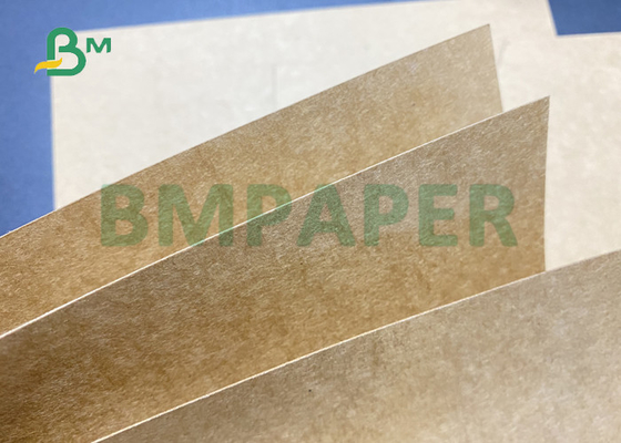 papier de Brown emballage de revêtement de PE de catégorie comestible de 250g 300g pour la boîte à pommes frites