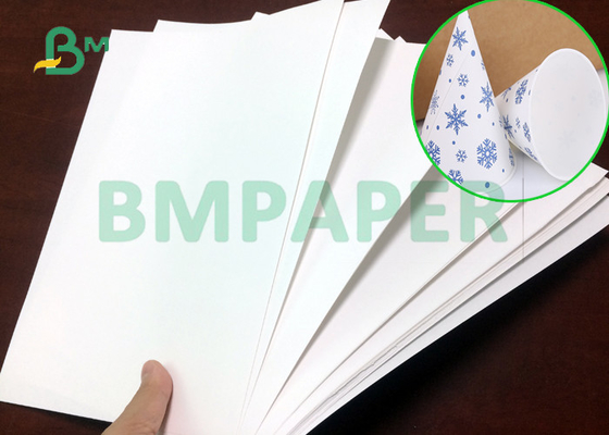 3" papier blanc de catégorie comestible du noyau 100gsm 120gsm pour produire la largeur conique 20,5" de tasses de l'eau